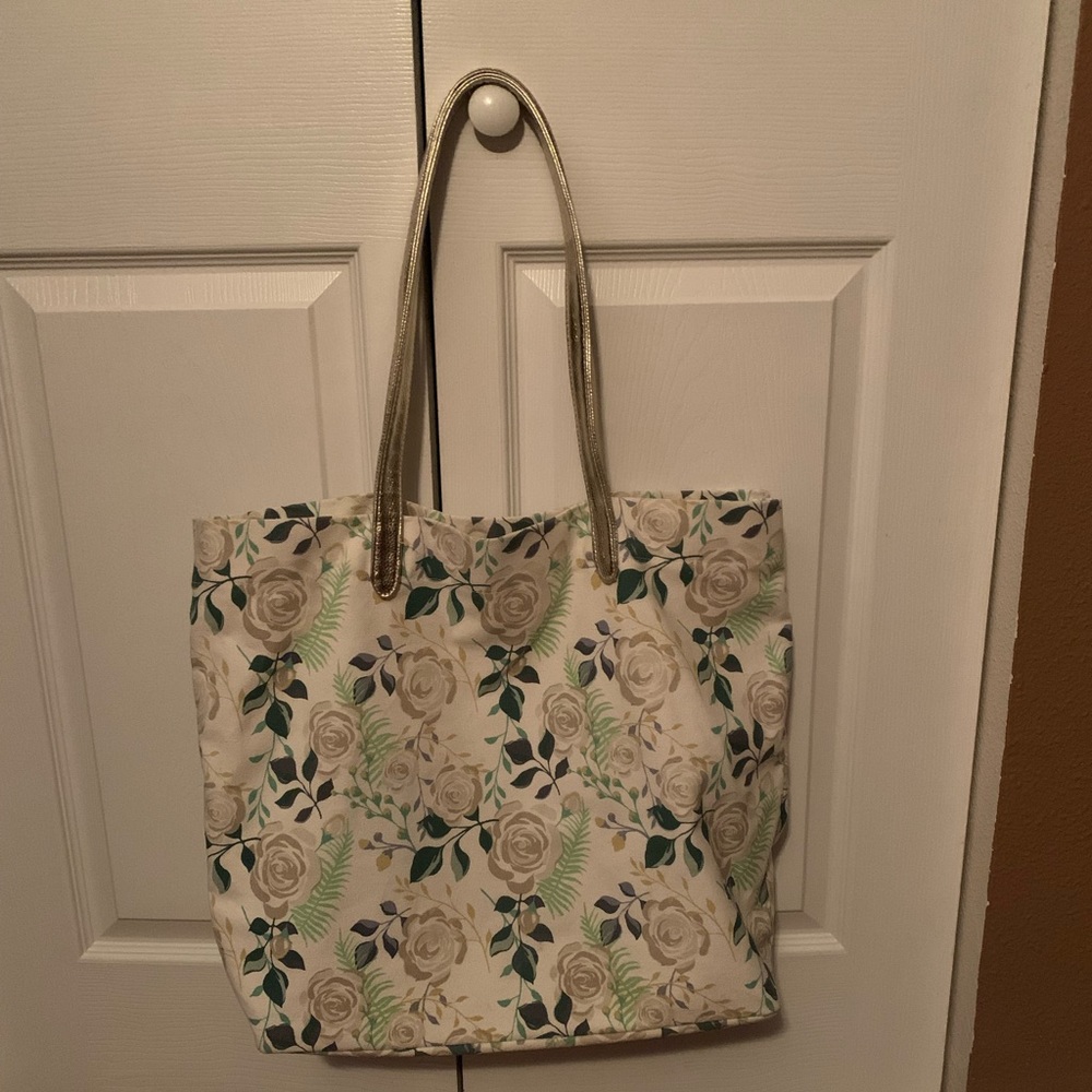 Floral tote bag